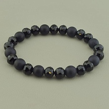 картинка Браслет 'SUNSTONES' Шунгит Чешский хрусталь 21 см от магазина Wolves