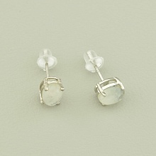 картинка Серьги Лунный камень 7х5 (Серебро(925)) от магазина Wolves