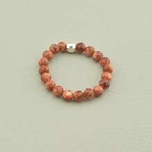 картинка Кольцо 'SUNSTONES' Золотой Песок Серебро(925) от магазина Wolves