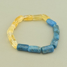 картинка Браслет 'SUNSTONES' Апатит Цитрин 18 см от магазина Wolves