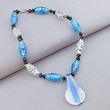 картинка Бусы Муранское стекло Чешский хрусталь 47 см от магазина Wolves