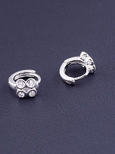 картинка Серьги 'XUPING' Фианит (родий) от магазина Wolves