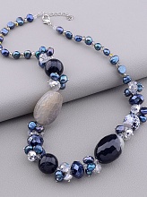 картинка Бусы Агат Жемчуг Чешский хрусталь 45 см от магазина Wolves