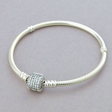 картинка Браслет 'Pandora style' Фианит Серебро(925) 21 см от магазина Wolves