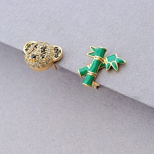 картинка Серьги 'XUPING' Фианит  (позолота 18к) от магазина Wolves