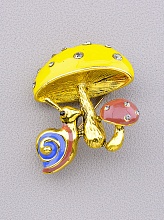 картинка Брошь Эмаль 'FJ' от магазина Wolves