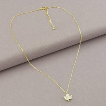 картинка Подвеска 'Saiya' Фианит 41 см (позолота 18к (лимонная)) от магазина Wolves