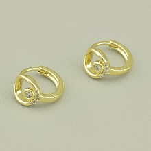 картинка Серьги 'XUPING' Фианит (позолота 18к (лимонная)) от магазина Wolves