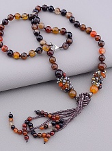 картинка Бусы Сердолик Чешский хрусталь 65 см от магазина Wolves