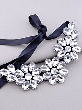 картинка Подвеска 'FJ' Фианит Ткань 60 см от магазина Wolves