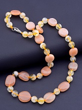 картинка Бусы 'SUNSTONES' Волосатик Солнечный камень 45 см от магазина Wolves