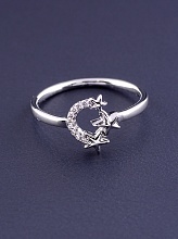 картинка Кольцо 'XUPING' Фианит (родий) от магазина Wolves