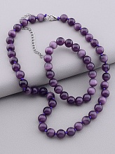 картинка Бусы+Браслет Кошачий глаз 45 см от магазина Wolves