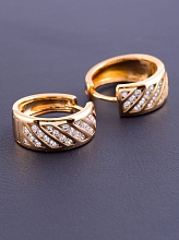 картинка Серьги 'XUPING' Фианит  (позолота 18к) от магазина Wolves