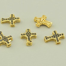 картинка Вставка Фианит 17х10мм (позолота 18к (лимонная)) от магазина Wolves