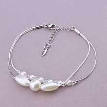 картинка Браслет 'XUPING' Майорка 17 см (родий) от магазина Wolves