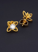 картинка Серьги 'XUPING' Фианит (позолота 18к) от магазина Wolves