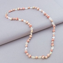 картинка Бусы 'SUNSTONES' Родохрозит Горный хрусталь 65 см от магазина Wolves