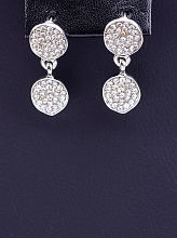 картинка Серьги Фианит (родий) от магазина Wolves