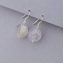 картинка Серьги 'SUNSTONES' Горный хрусталь Серебро(925) от магазина Wolves