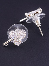 картинка Серьги 'Unfading Love' Фианит Позолота (18к) от магазина Wolves