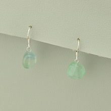 картинка Серьги 'SUNSTONES' Флюорит Серебро(925) от магазина Wolves