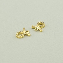 картинка Кулон Фианит 9х7 (позолота 18к (лимонная)) от магазина Wolves