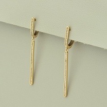 картинка Серьги 'XUPING' Фианит (позолота 18к) от магазина Wolves