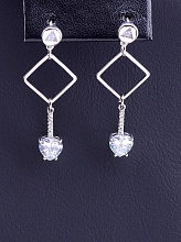 картинка Серьги 'XUPING' Фианит (родий) от магазина Wolves