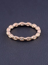 картинка Кольцо 'Big Dipper' Фианит (позолота 18к) от магазина Wolves