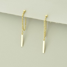 картинка Серьги 'XUPING' (позолота 18к (лимонная)) от магазина Wolves