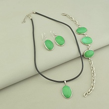 картинка Бусы+Браслет+Серьги Агат 45 см от магазина Wolves