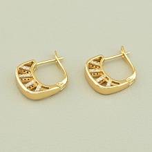 картинка Серьги 'XUPING' Фианит (позолота 18к) от магазина Wolves