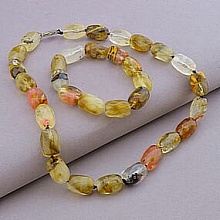 картинка Бусы+Браслет Халцедон 47 см от магазина Wolves