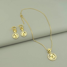 картинка Подвеска+Серьги 'Winniana' 45 см (позолота 18к (лимонная)) от магазина Wolves