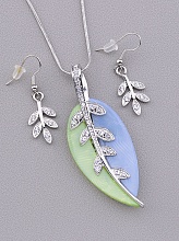 картинка Подвеска+Серьги Сrystal 45 см от магазина Wolves