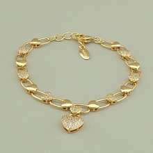 картинка Браслет 'XUPING' Фианит 18 см (позолота 18к) от магазина Wolves