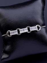 картинка Браслет 'Saiya' Фианит 17 см (родий) от магазина Wolves