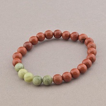 картинка Браслет 'SUNSTONES' Яшма 20 см от магазина Wolves