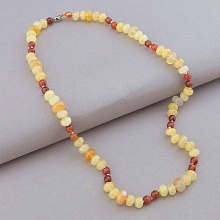 картинка Бусы 'SUNSTONES' Сердолик Яшма 51 см от магазина Wolves