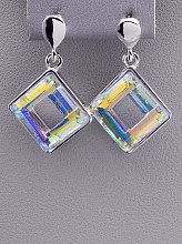 картинка Серьги 'Juleeze' Фианит (родий) от магазина Wolves