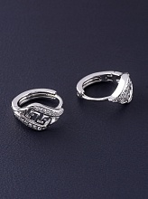 картинка Серьги 'XUPING' Фианит (родий) от магазина Wolves