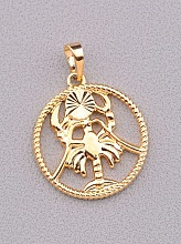 картинка Кулон Рак 'XUPING' (позолота 18к) от магазина Wolves