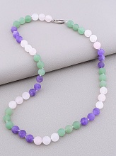 картинка Бусы Нефрит Аметист Розовый кварц 47 см от магазина Wolves