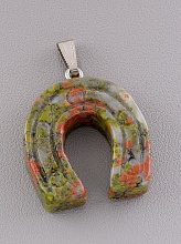 картинка Кулон '' Эпидот 32х32 от магазина Wolves