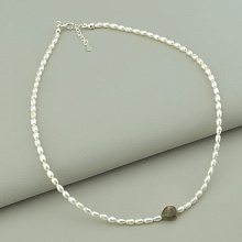 картинка Подвеска 'SUNSTONES' Жемчуг Турмалин 38 см от магазина Wolves