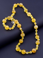 картинка Бусы 'SUNSTONES' Волосатик Чешский хрусталь 49 см от магазина Wolves