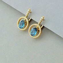 картинка Серьги 'XUPING' Swarovski (позолота 18к) от магазина Wolves