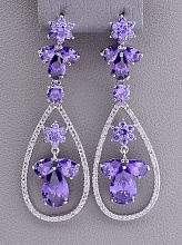 картинка Серьги 'XUPING'  (родий) от магазина Wolves