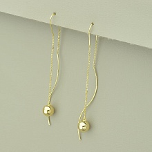 картинка Серьги 'XUPING' (позолота 18к (лимонная)) от магазина Wolves